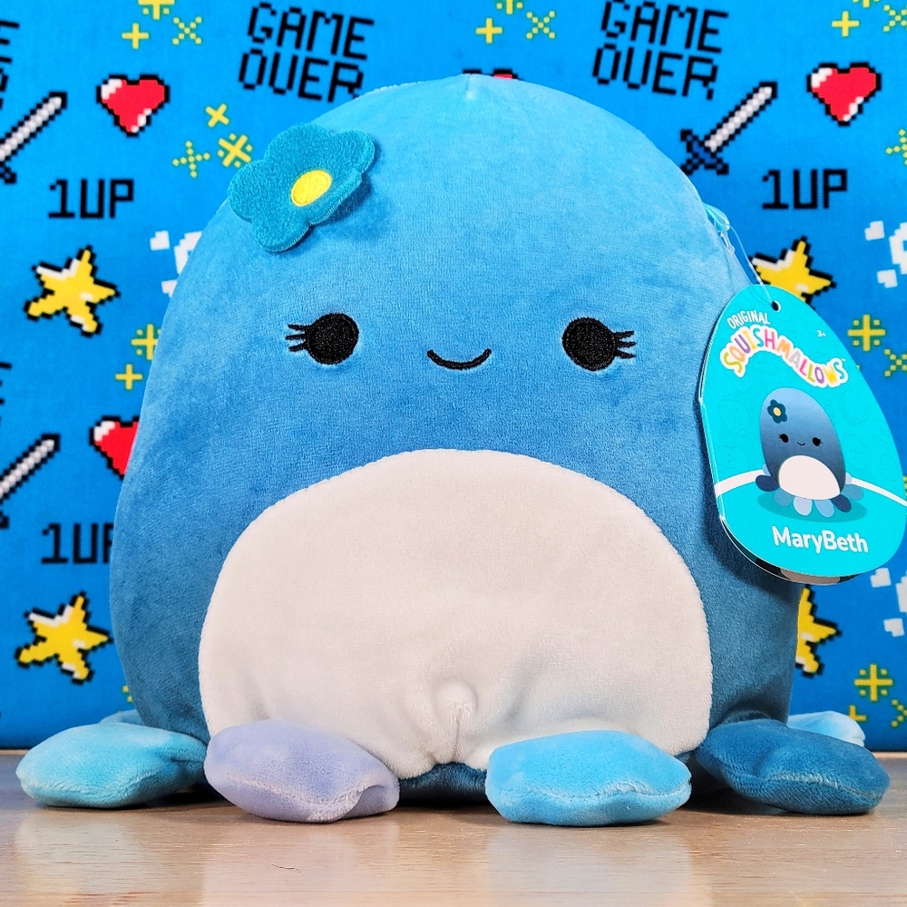 Squishmallow MaryBeth the Octopus 7" UltraSoft Stuffed Sealife Squad Toy Plush